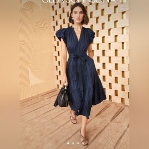 Ulla Johnson Midnight Ottilie Dress Size 14 NWOT!